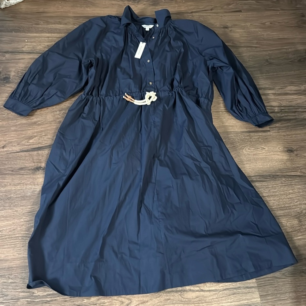 NEW! Banana Republic Cotton Poplin Midi Shirt Dress - Picture 5 of 6